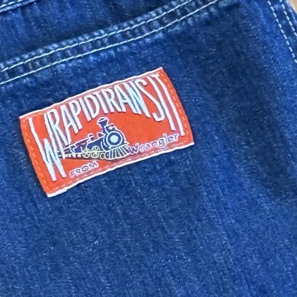 Vintage 70s Wrangler Wrapid Transit Women’s Jeans Sz S Painter Pants High Rise - Picture 3 of 4